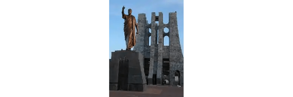 Statue of Kwame Nkrumah, the first President of Ghana