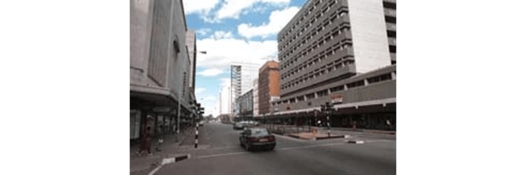 Street scene in Harare, Zimbabwe